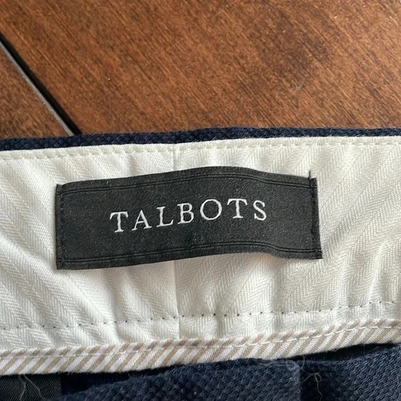 Talbots Cotton Pique Rick--Rack Slim Crop trousers Navy Women’s Size 8 Classic - Picture 5 of 15